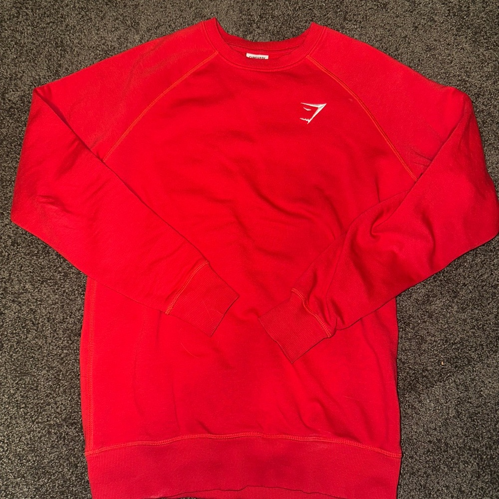 Red Gymshark crewneck Size S